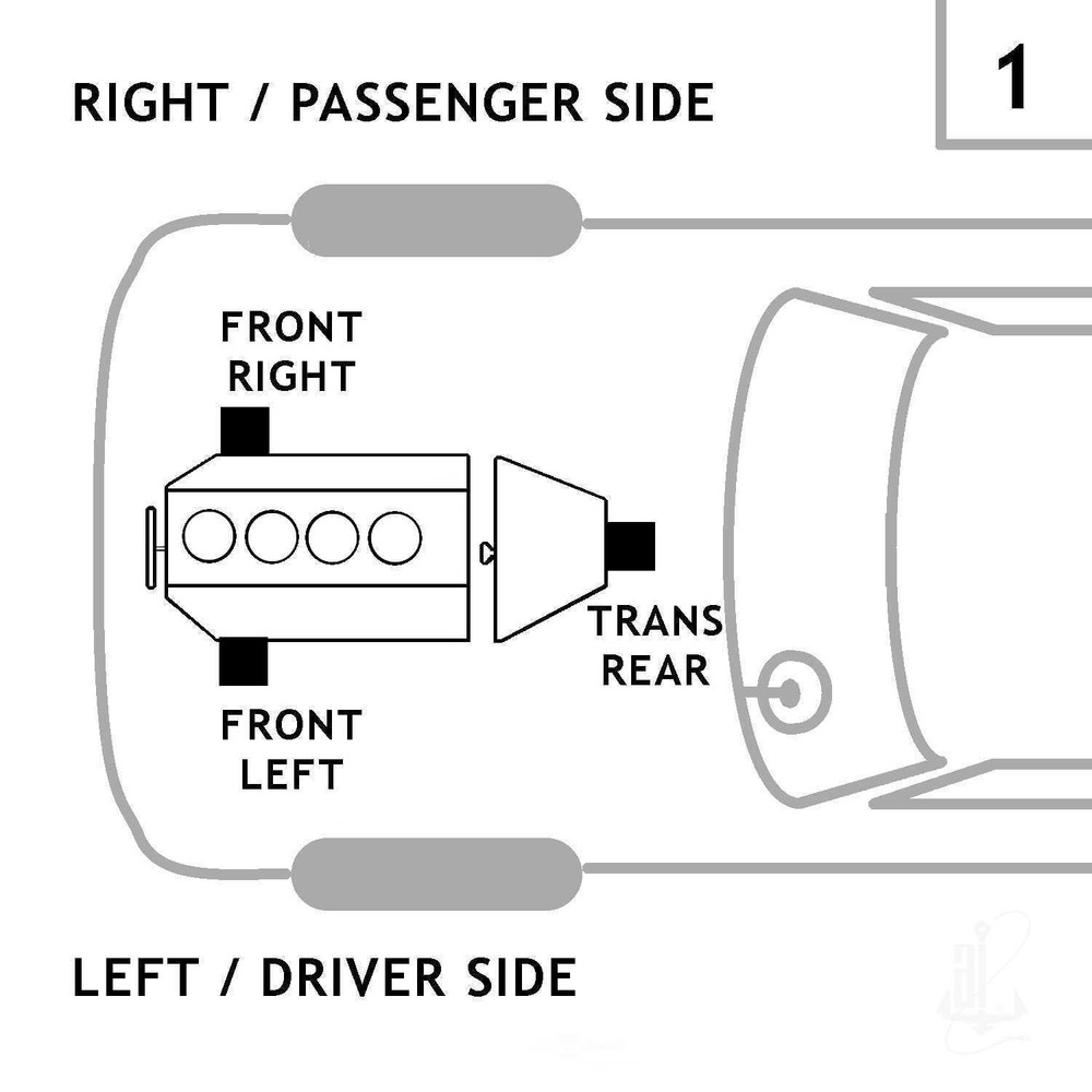 Automatic Transmission Mount-Manual Trans Mount Anchor 2922