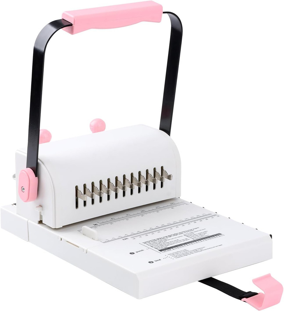 Binding Machine Spiral Coil Wire Book Binder Slide Ruler Office Notebook Punch