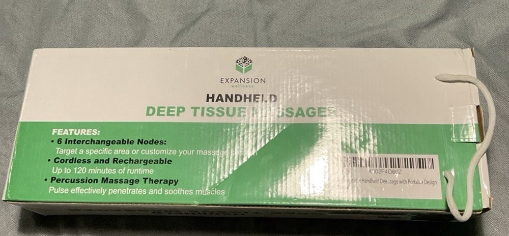 Expansion Wellness Handheld Deep Tissue Massager With 6 Interchangeable Nodes