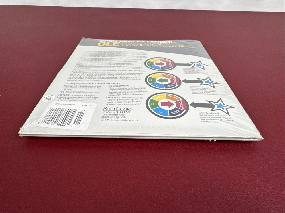 Vintage NOS SOFTLOGIC Solutions: Open Link Extender V01 Software, 3.5 " Disk