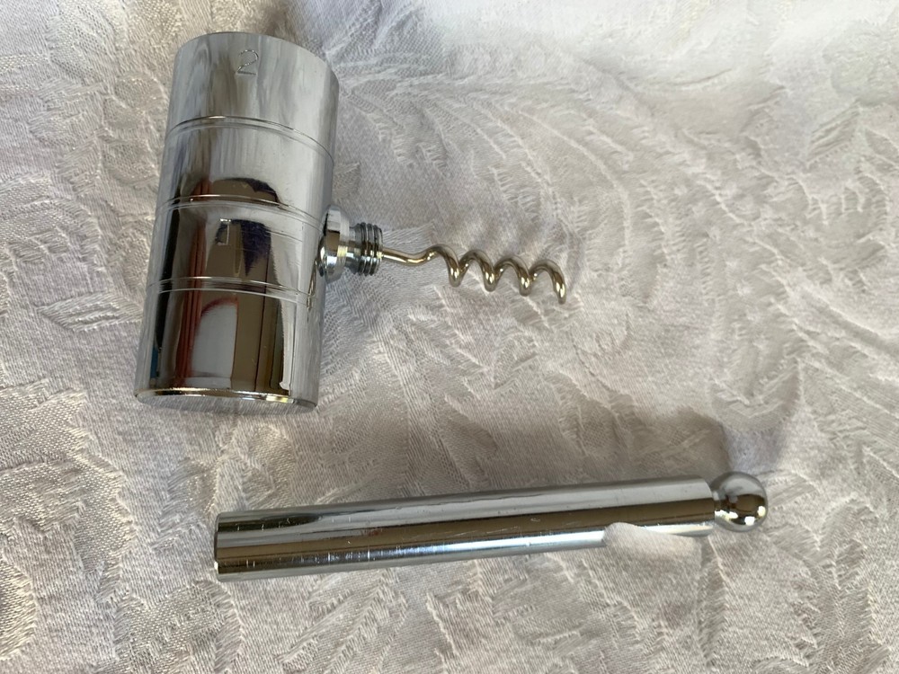 Vintage Bartender Multi-Tool Bar Caddie Jigger Opener Crusher Corkscrew Stirrer