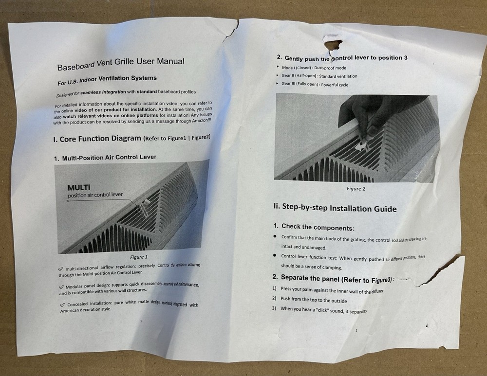 6 Pcs Baseboard Register Vent 15” Round Flow Diffuser Covers (White)