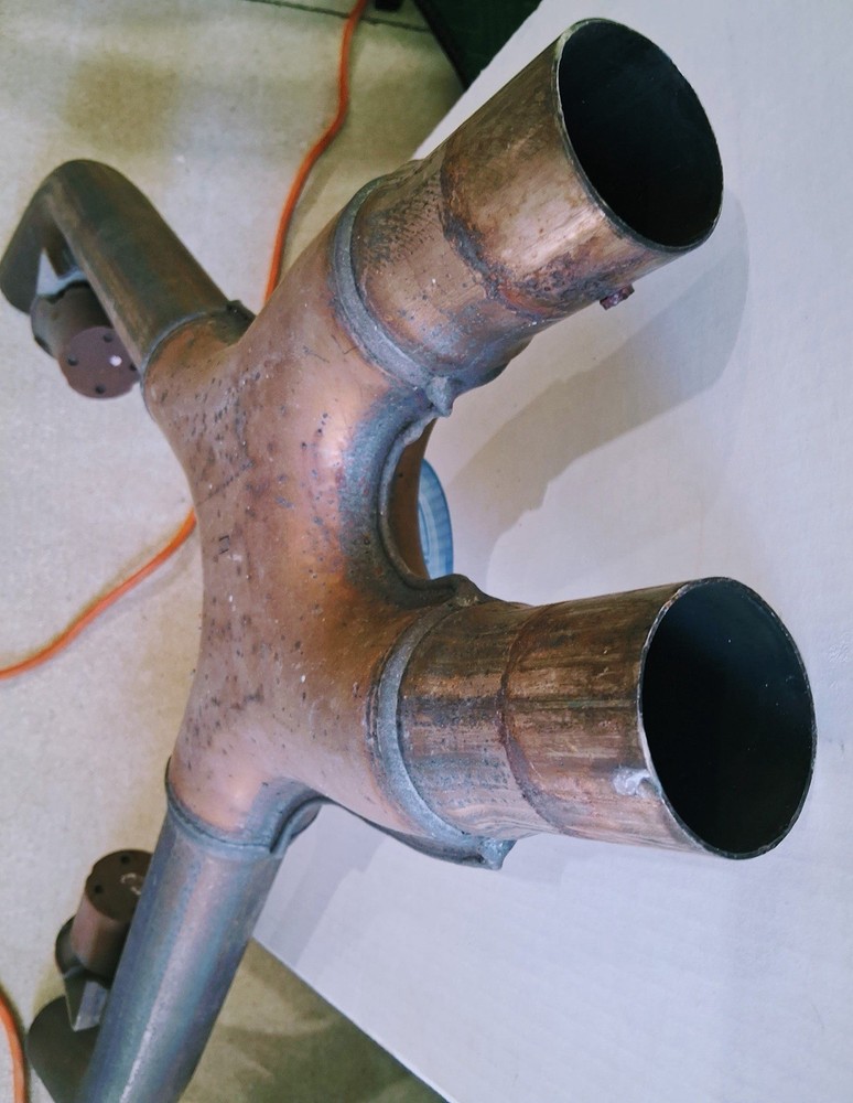 Universal 2.25 stainless x pipe