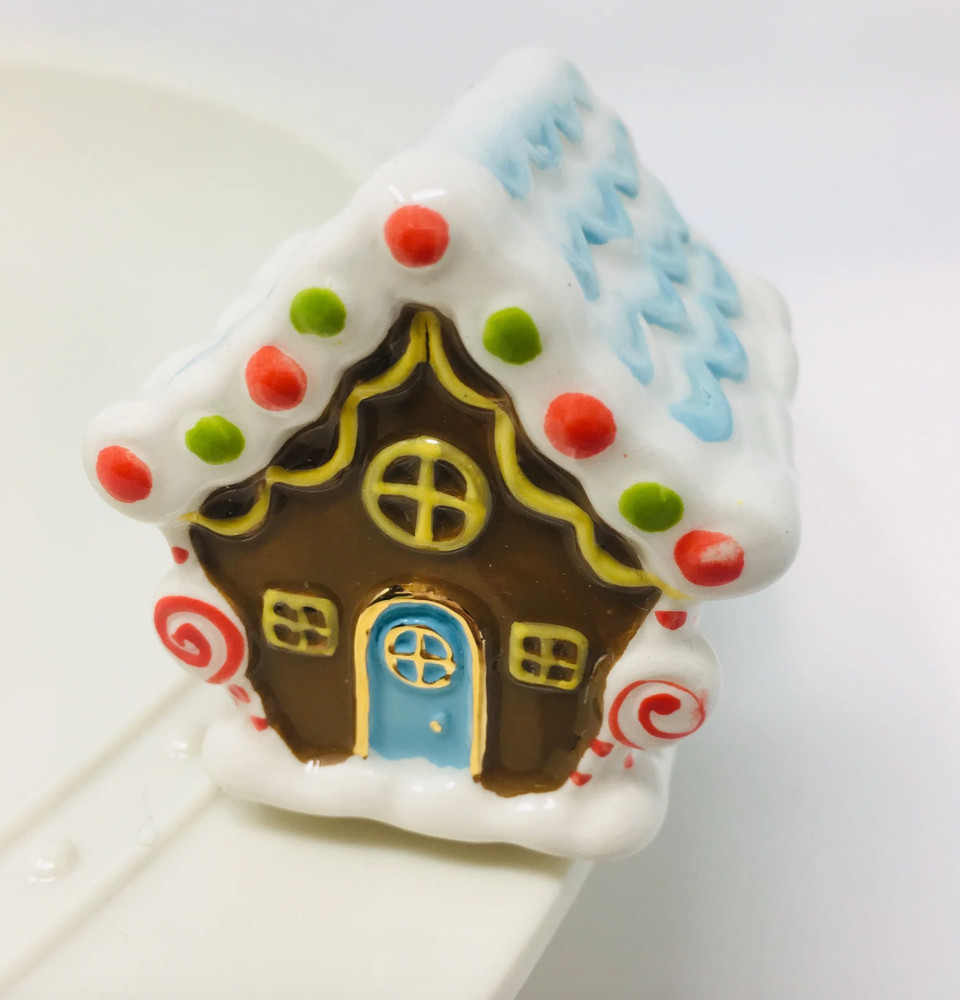 Nora Fleming Gingerbread House Mini Candyland Lane A218 Platter Charm Ceramic