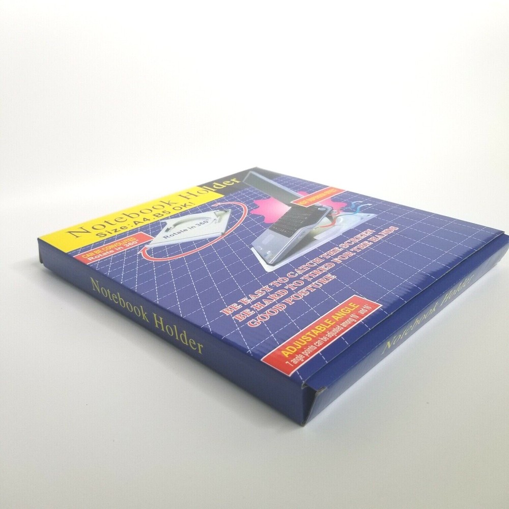 Computer Notebook Holder, Size A4.B5, Rotates 360, Cooling Pad,Adjustable Angles