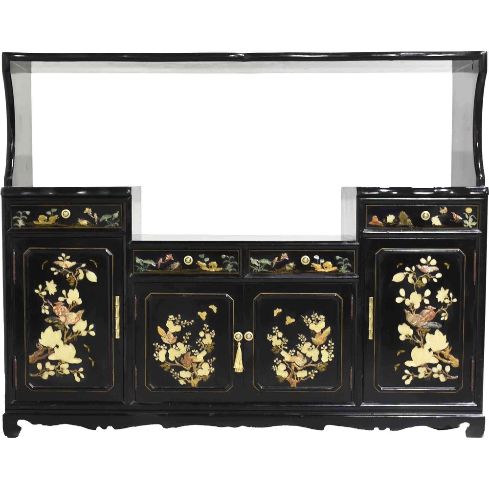 Mid Century Chinoiserie Sideboard Media Unit
