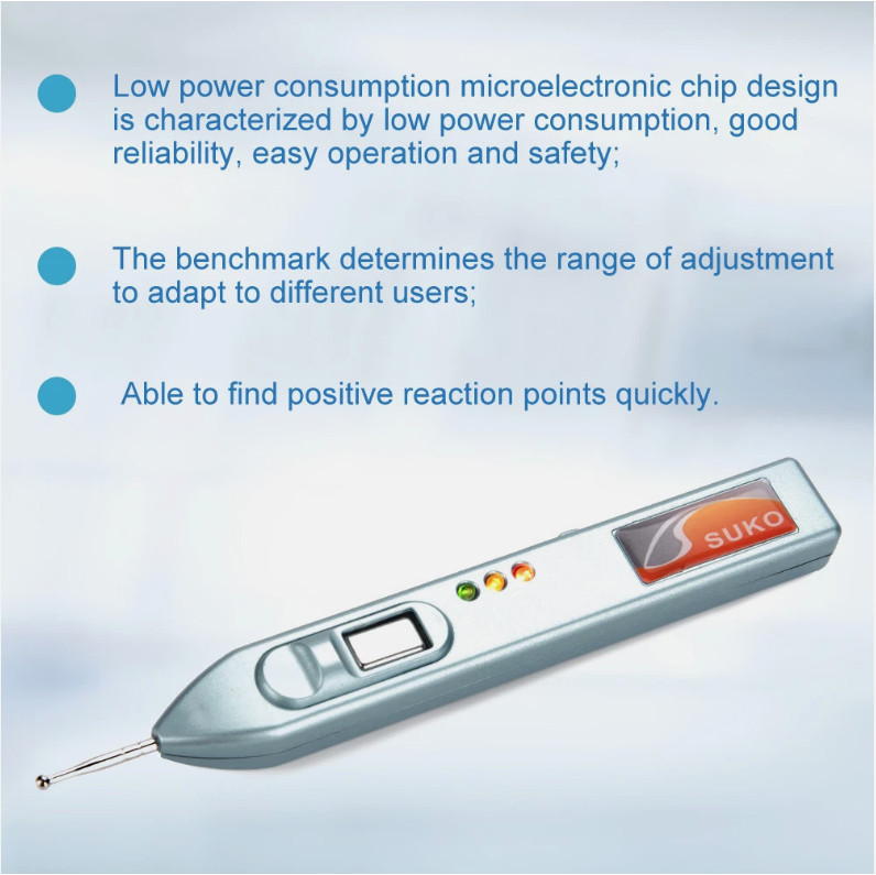 Auricular Points Detector Automatic Ear Detection Pen Warning Sound Acupressure