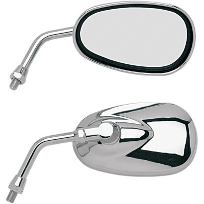 EMGO - 20-86836 - Mirror - 'Lil' Cruiser - Side View - Oval - Chrome - Right