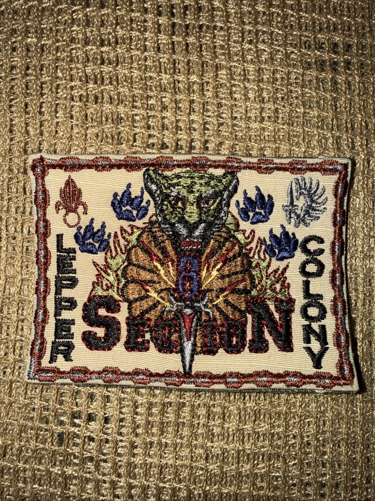 French Foreign Legion LEPPER COLONY 8 Section Commando Tan  Afgan War Patch