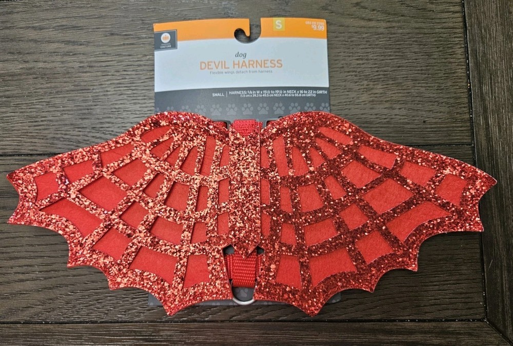 Detachable Devil Wings Dog Harness- Small