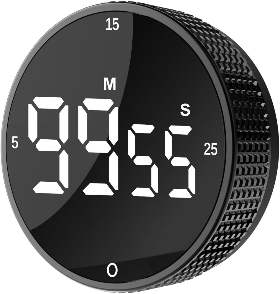 Upgrade Digital Kitchen Timer - Magnetic Countdown Countup Visual Pomodoro Timer