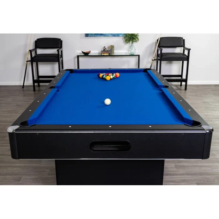 Pool Table (7.3 ft.) (Black/Blue) (Free Shipping)