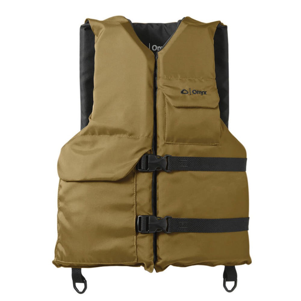 Single Type III Adult Tan Nylon Personal Floatation Device