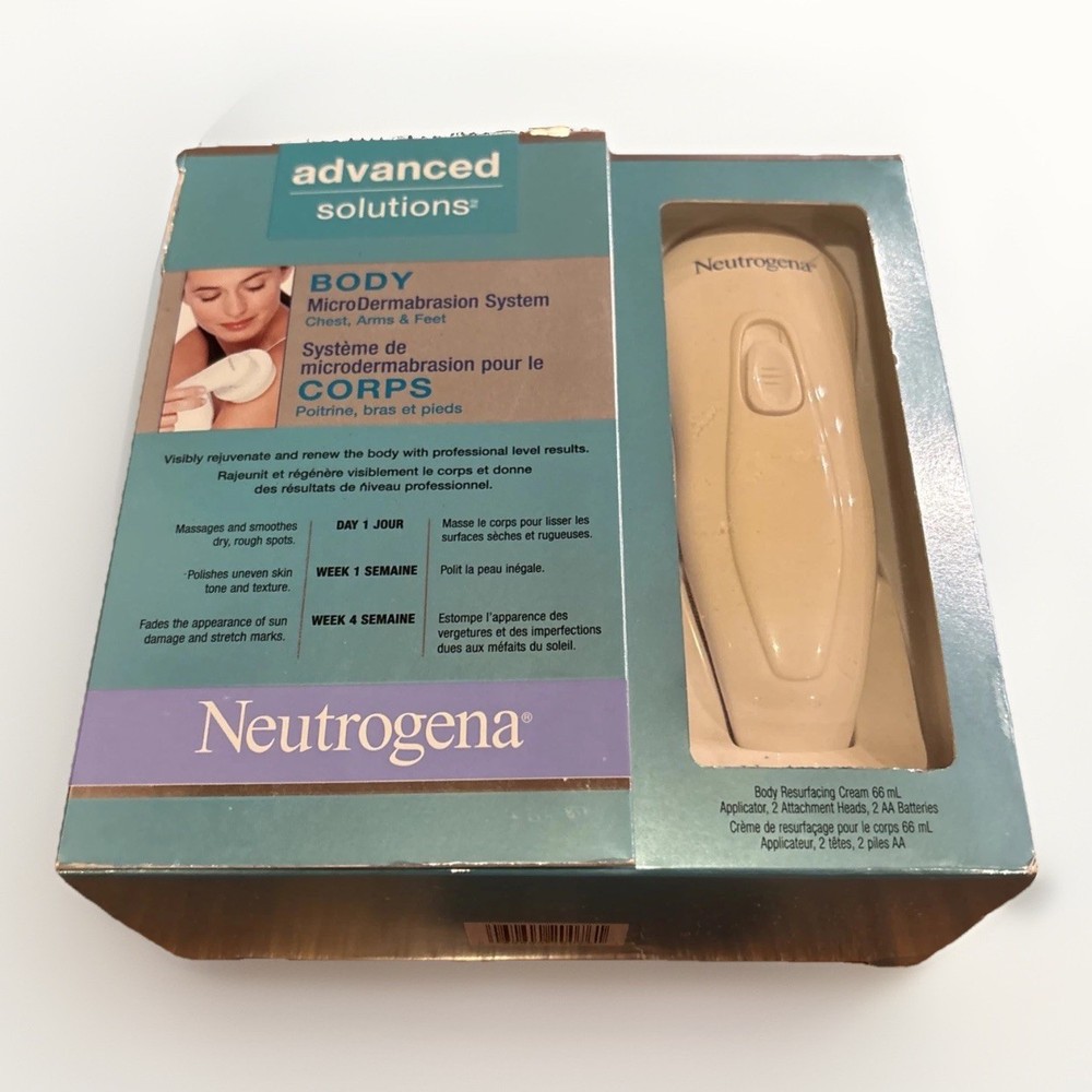 NIB Neutrogena Advanced Solutions Body Micro Dermabrasion System Discontinued
