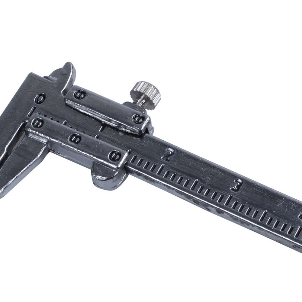6X Silver Simulation Vernier Caliper Model Ruler Slide Keychain O1V27909