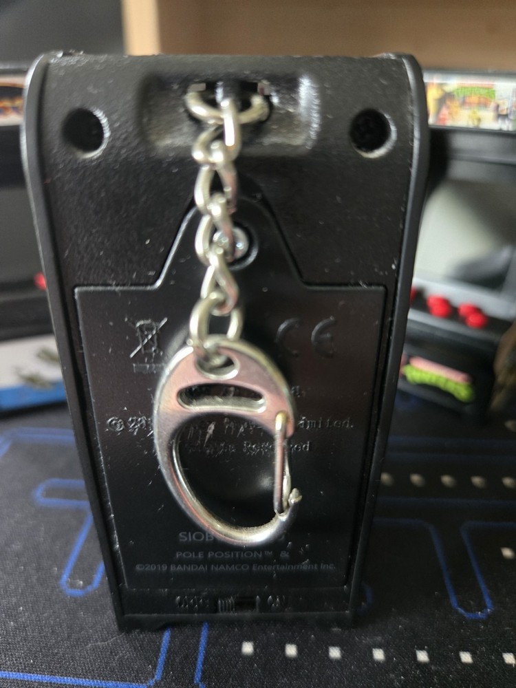 Super Impulse Playable Tiny Arcade Pole Position Arcade Cabinet Keychain