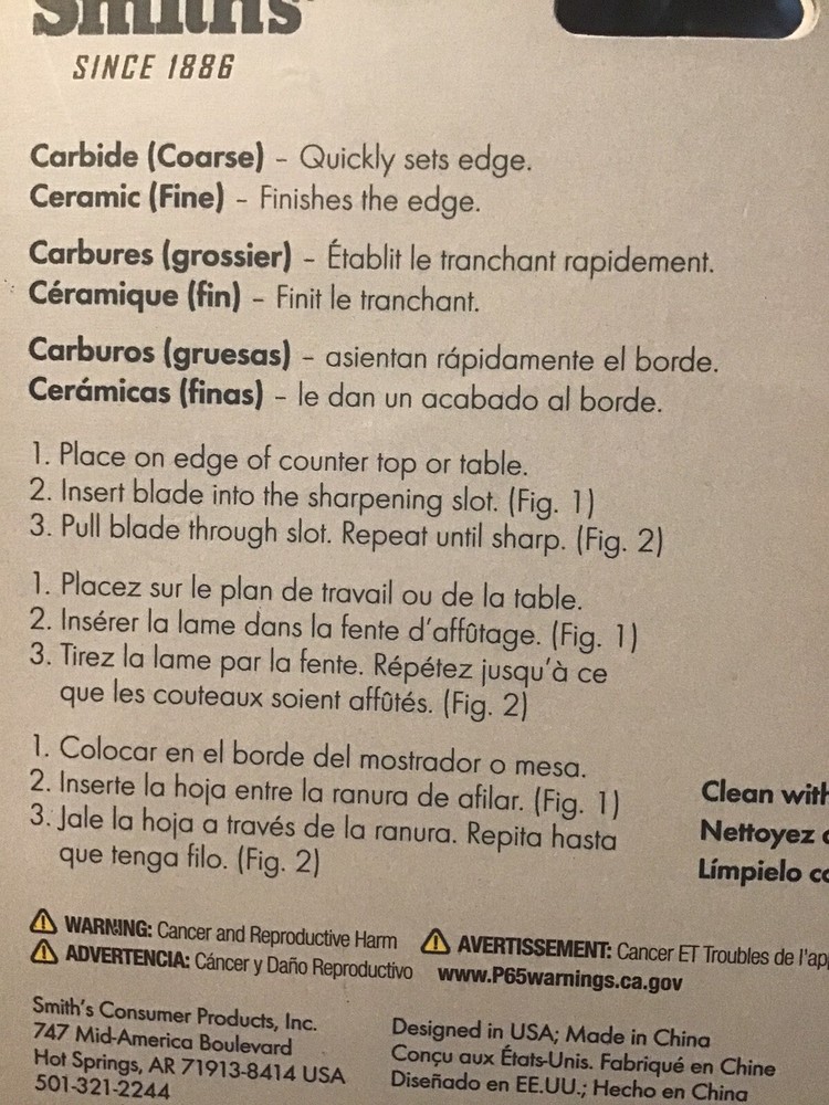 Smith's 51002 Edge Grip Select Two-Step Carbide Coarse/Fine Knife Sharpener
