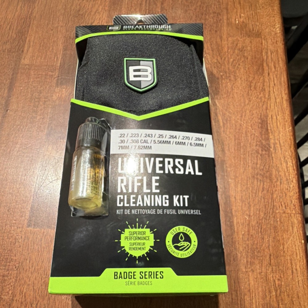 Breakthrough Clean Technologies Universal Rifle Cleaning Kit Black, With Case