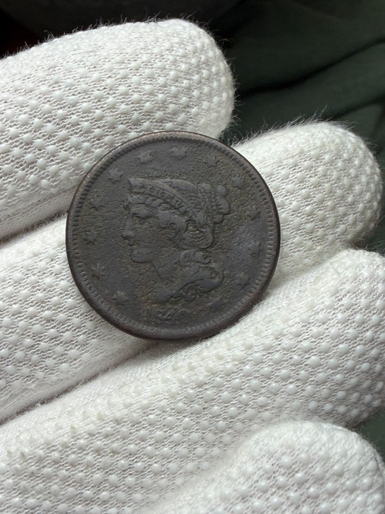 1840 Large Cent Large Date US Type Coin