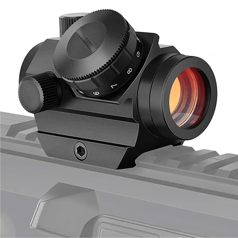 Micro Red Dot Sight Scope 3 MOA 1x25mm Reflex Sight W/ 1'' Riser 20mm Rail Mount