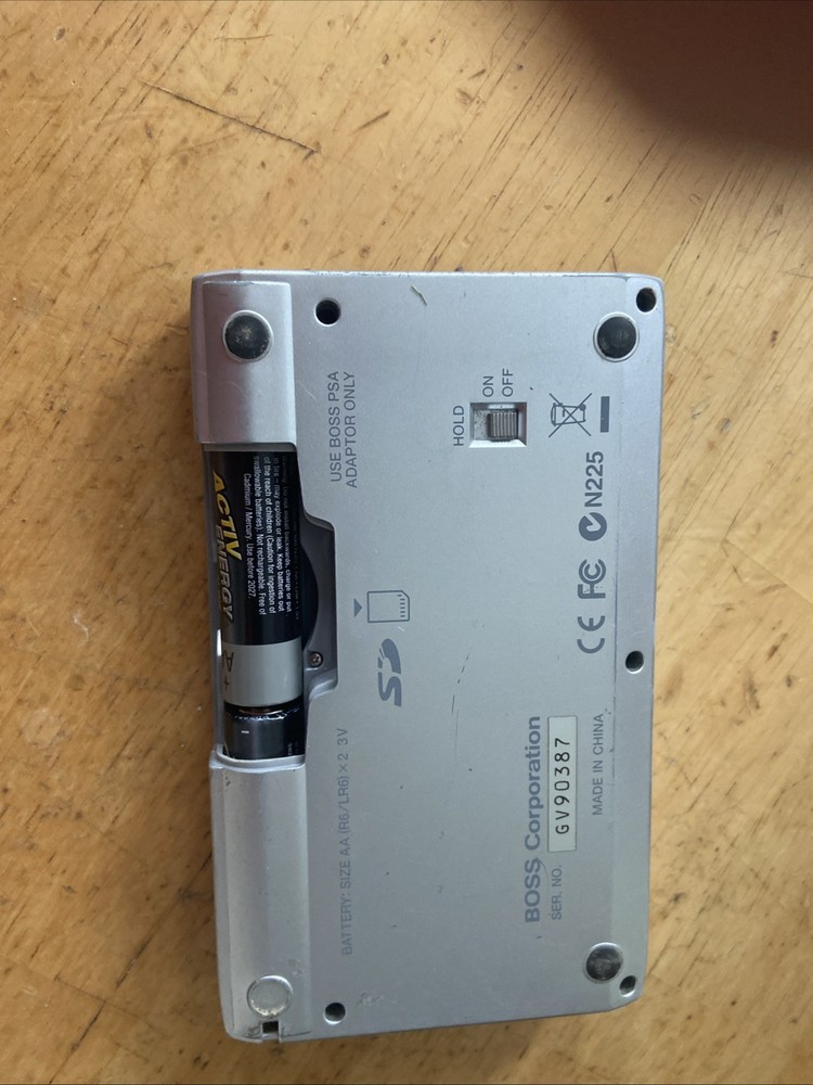 Boss Micro BR Digital Recorder Powers On Home Studio