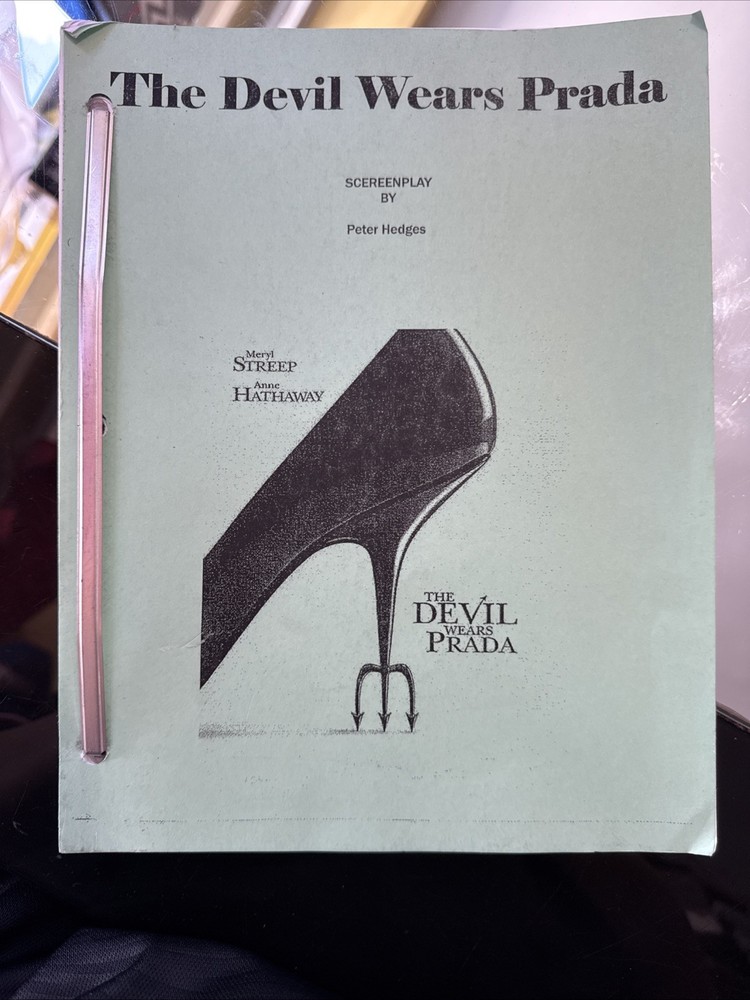 The Devil Wears Prada 2006 Original Screenplay Script Meryl Streep Ann Hathaway