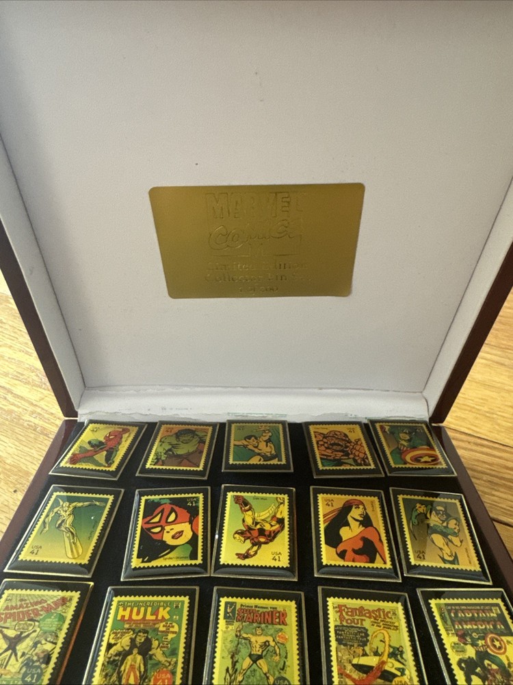 Marvel Comics Limited Edition Stamp Pin Collection 1/200
