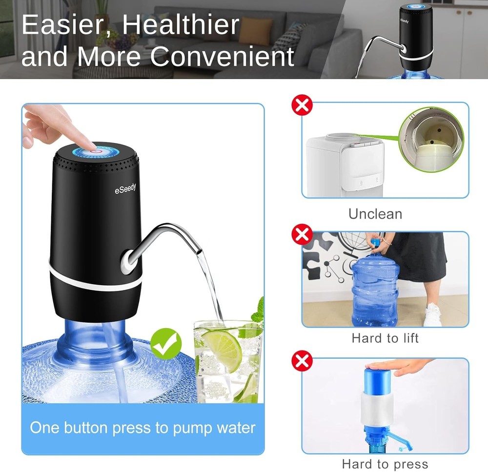 Automatic Drinking Water Dispenser for 5-Gallon Jug – Pump Press