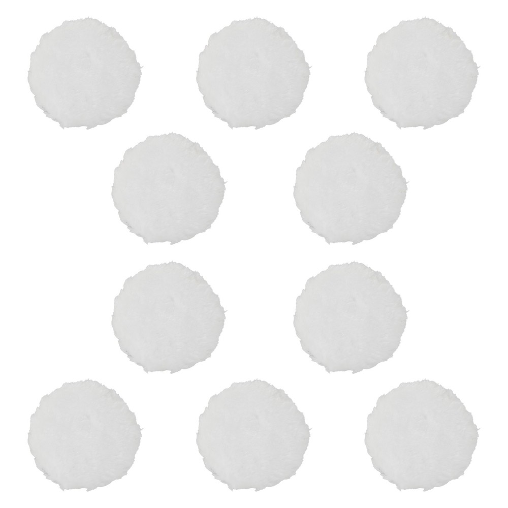 10x Wool Polishing Pads 3inch Lambskin Hook Loop Buffing Car Buffing Pad