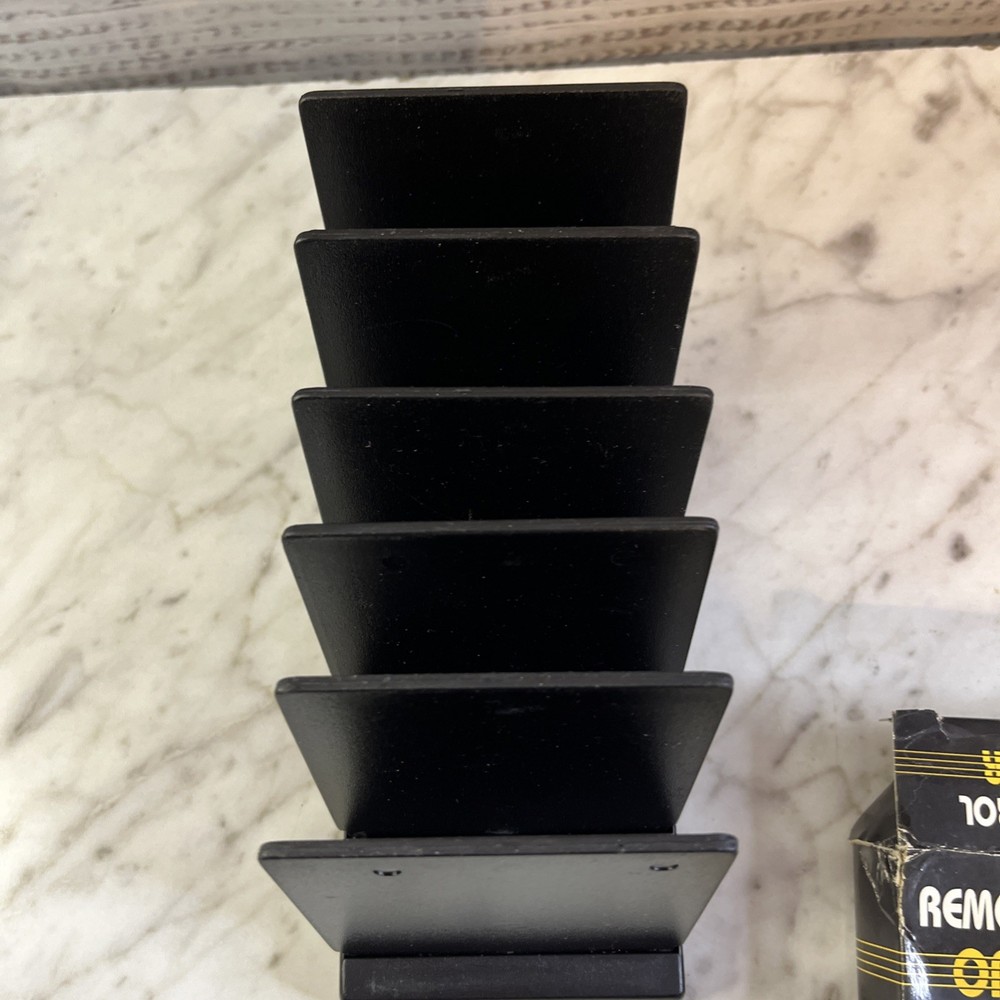 Vintage Remote Control Organizer Black Plastic Item WF-025