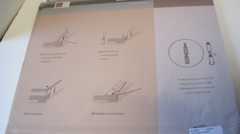 2 NWT Bazzill Replacement Packs | 10 Insert Sheets | 12" X 12"