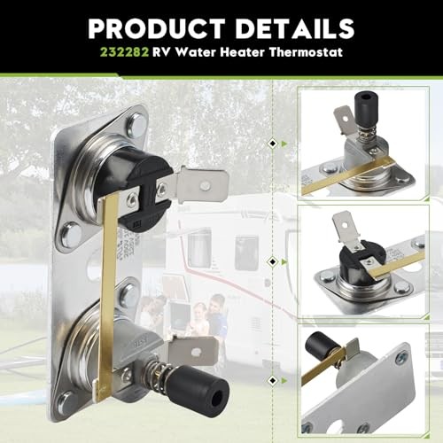 232282 RV Water Heater Thermostat for Suburban, Motorhome RV Accessories, 120