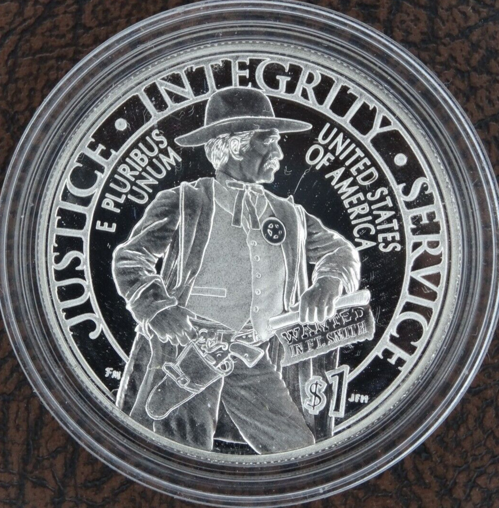 2015-P US Marshals Proof Silver Dollar US Mint $1 Commemorative