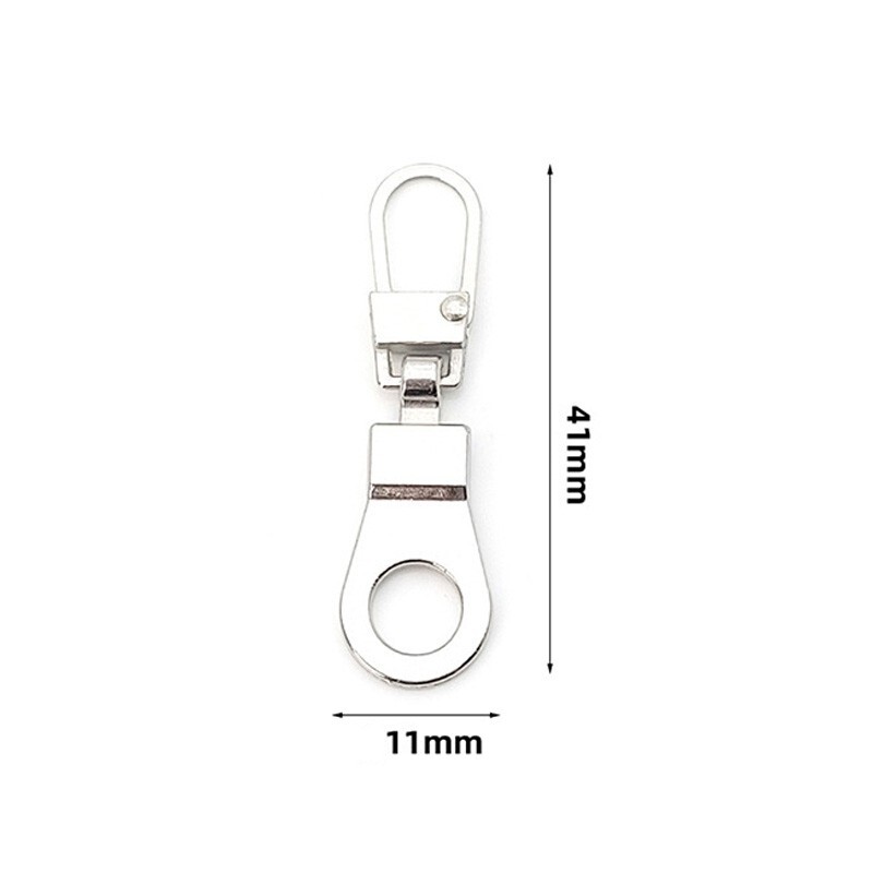 4 PCS Detachable Zipper Pull Replacement Zippers Pull Tabs Zipper Sliders Repair
