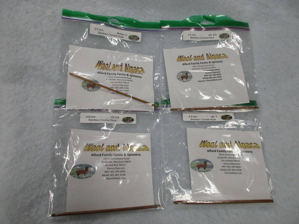 Bamboo Crochet hooks