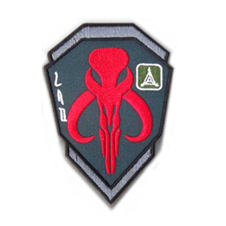 STAR WARS BOBA HUNTER EMBROIDERED BADGE USA ARMY HOOK LOOP PATCH