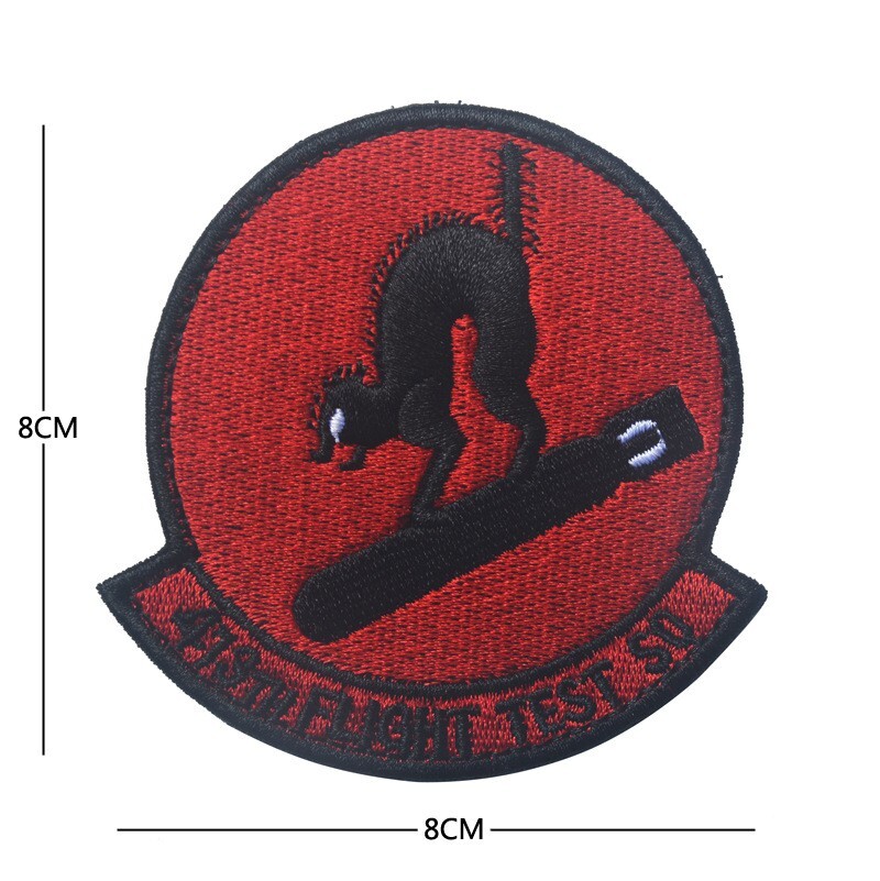 USAF Air Force Black Ops Area 51 413th Flight Test Squadron Bomb Cats Hook Patch