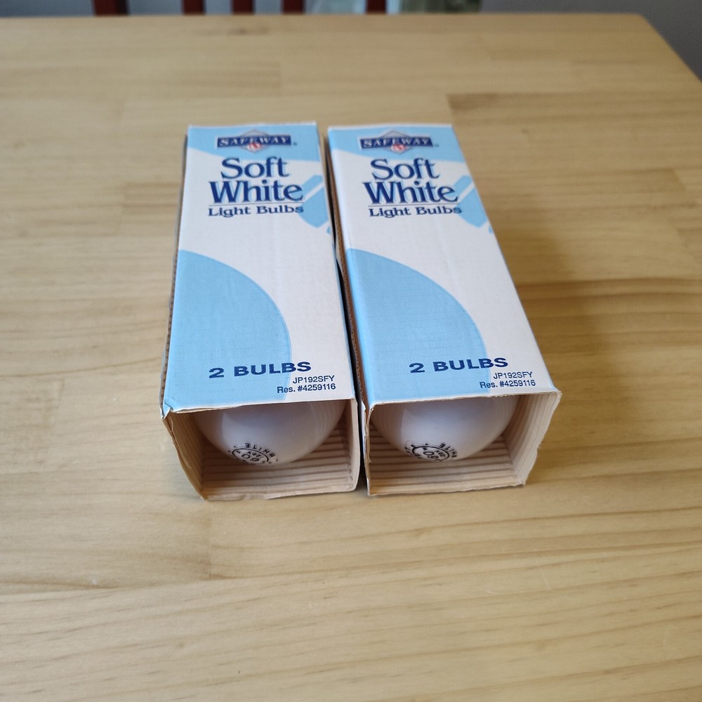 Vintage 90's Safeway Lightbulbs, Unused