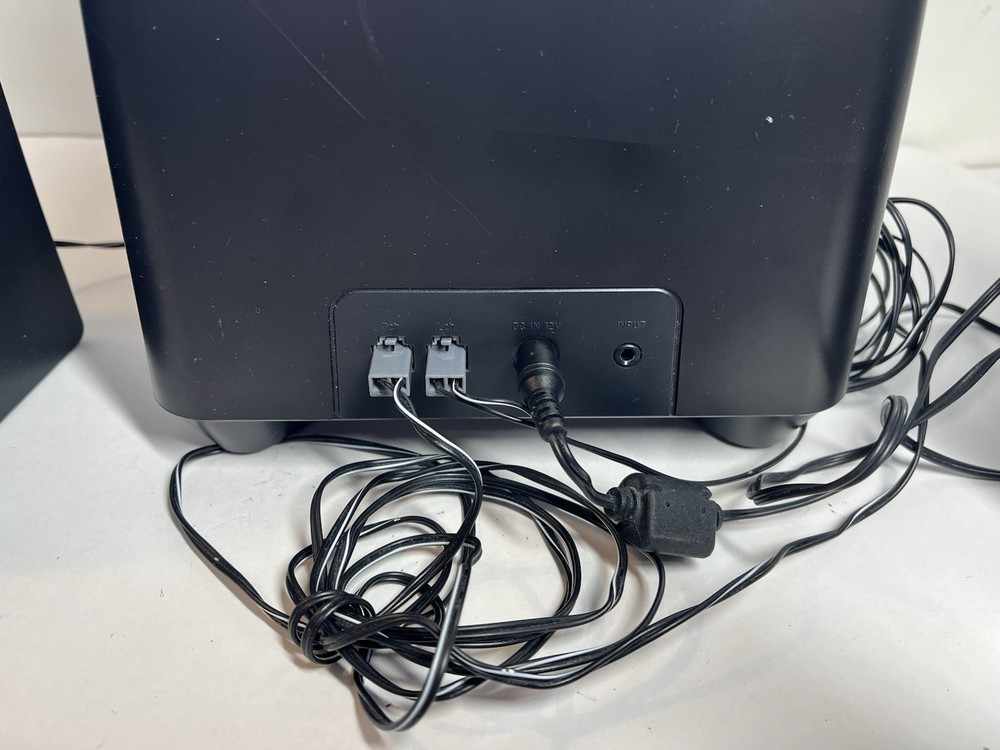 Sony Speakers SRS-D4 Computer 2.1 Sound Active System & Subwoofer Tested Working