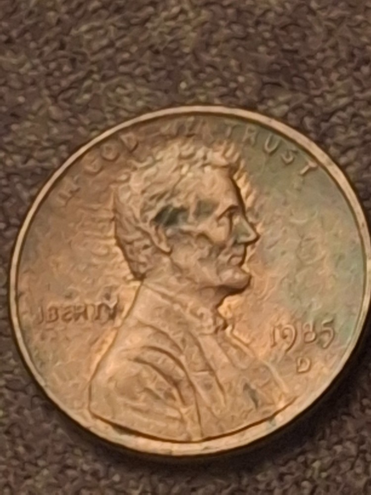 1985 D LINCOLN ERROR PENNY - "IBERTY"