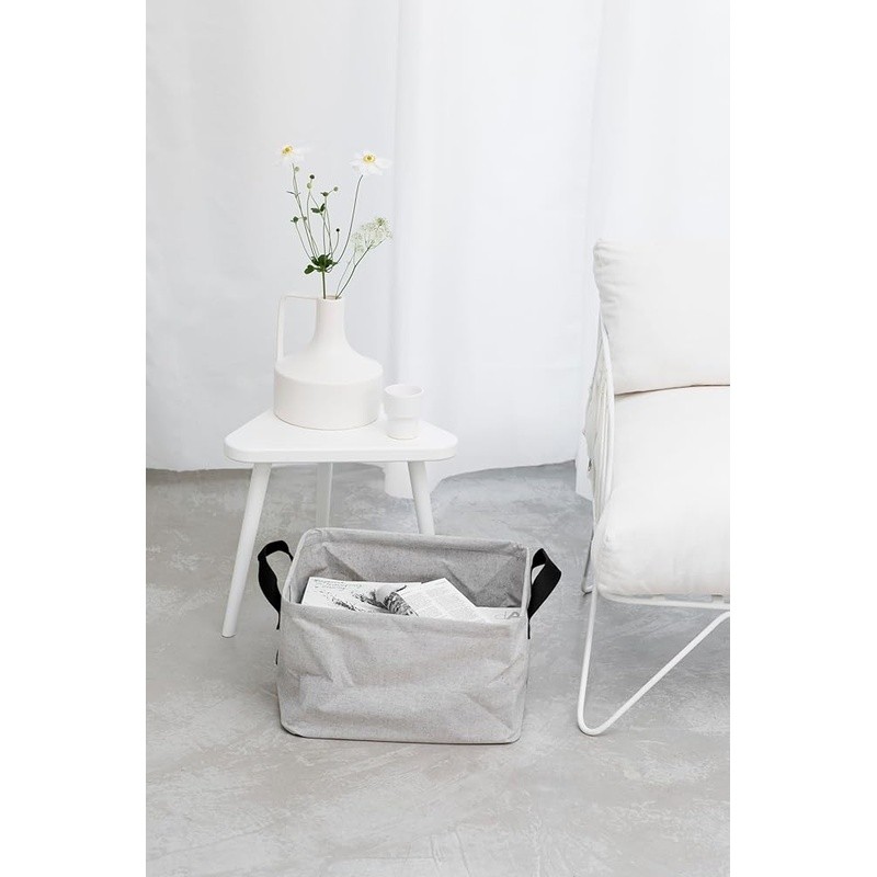 Collapsible Laundry Basket Foldable Hamper Water Resistant Storage Soft Handles