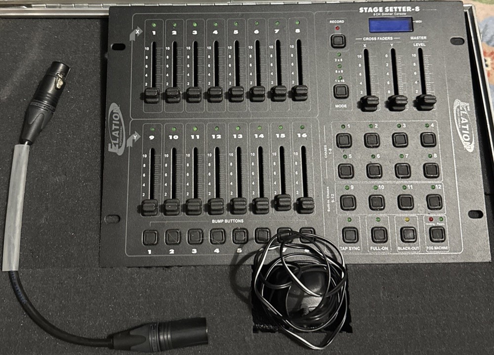 Elation Stage Setter 8 16CH DMX Lighting Controller Console.