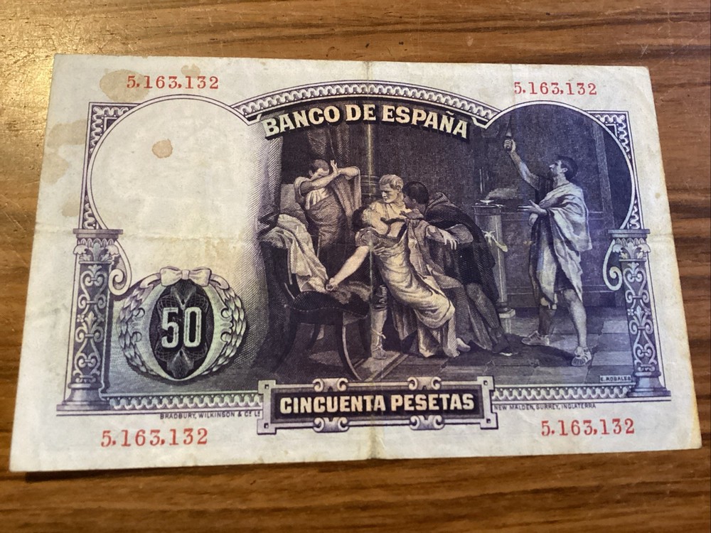 Spain 50 pesetas 1931 Banknote