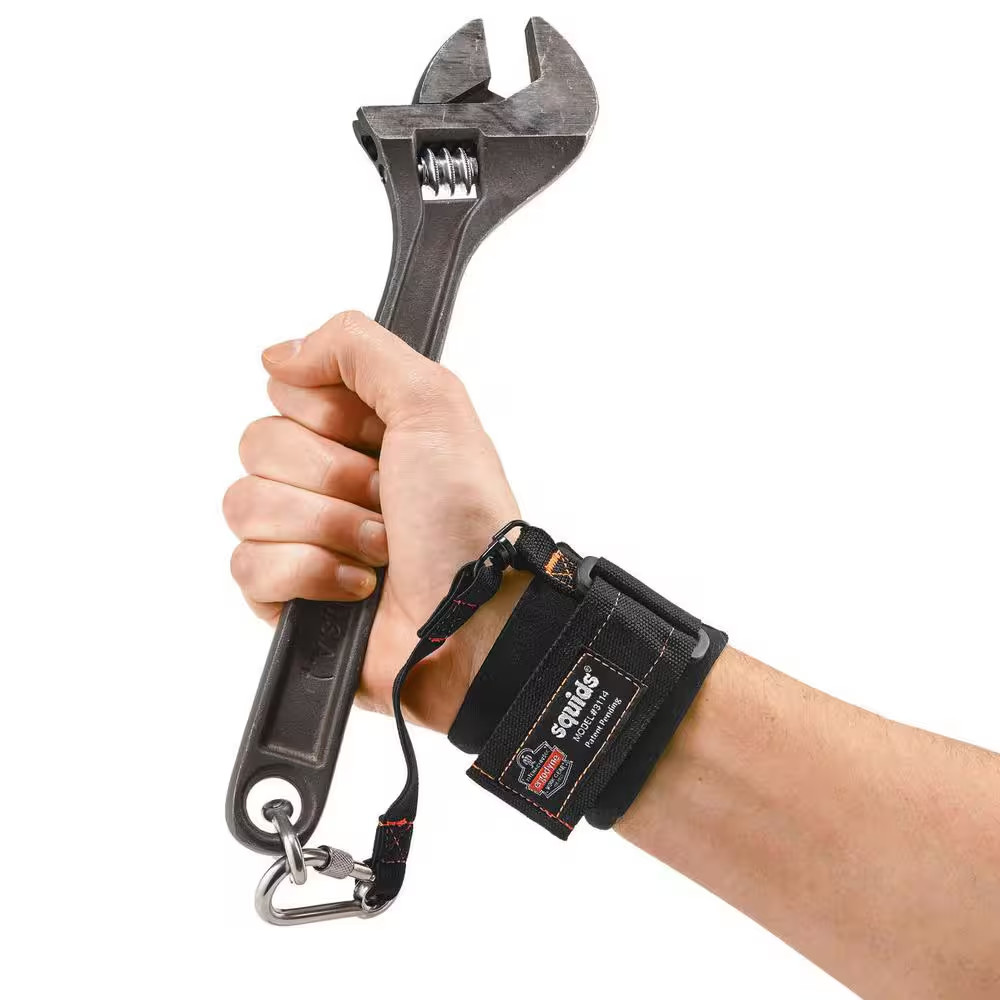 3 Lbs. Black Pull-On Wrist with Carabiner Tool Lanyard