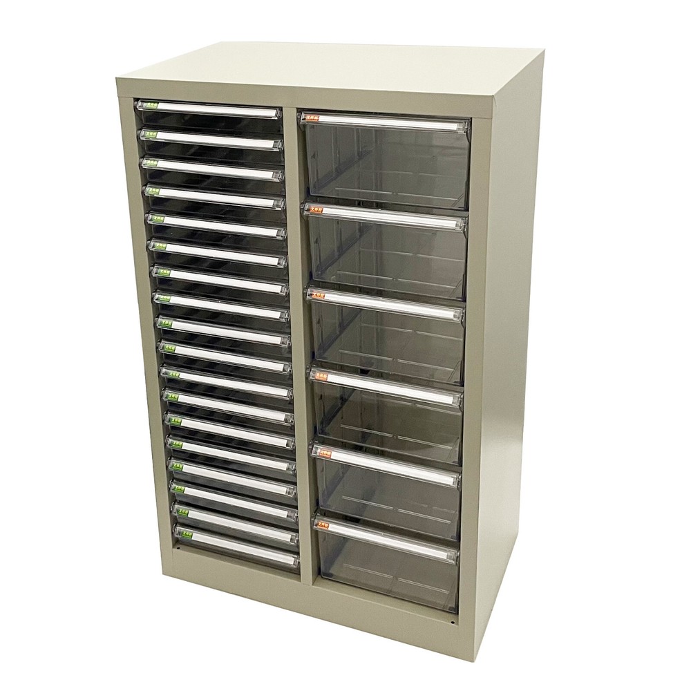 24 Drawer Filing Cabinet Office Document Paper Storage File Container