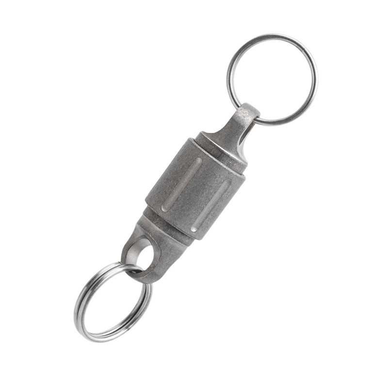 EDC 360 Degree Rotating Titanium Gimbal Keychain Car Keychains with Key Ring