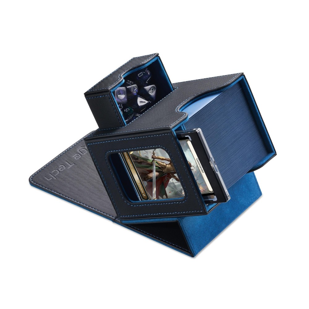 Mage Tech Card Deck Box for MTG Commander - Patented Design, Commander Display,