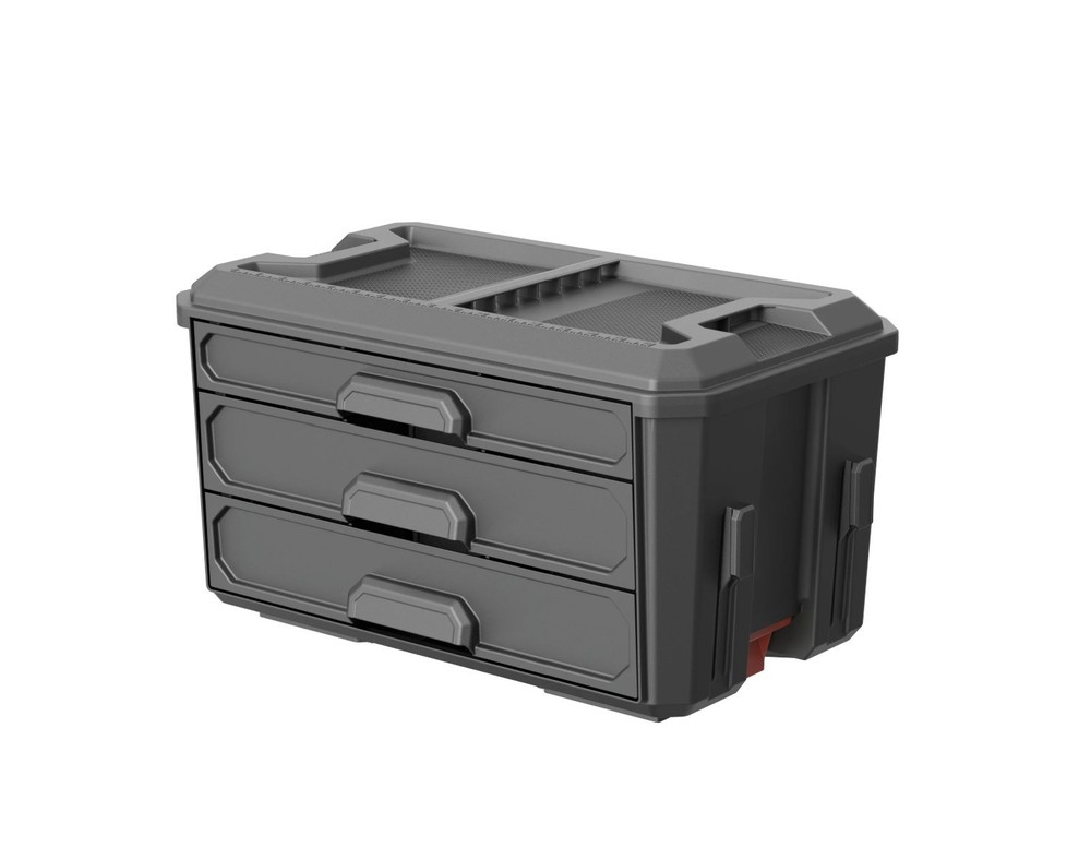 Hyper Tough Hyper Stack Tool Storage Box 3 Drawer Organizer