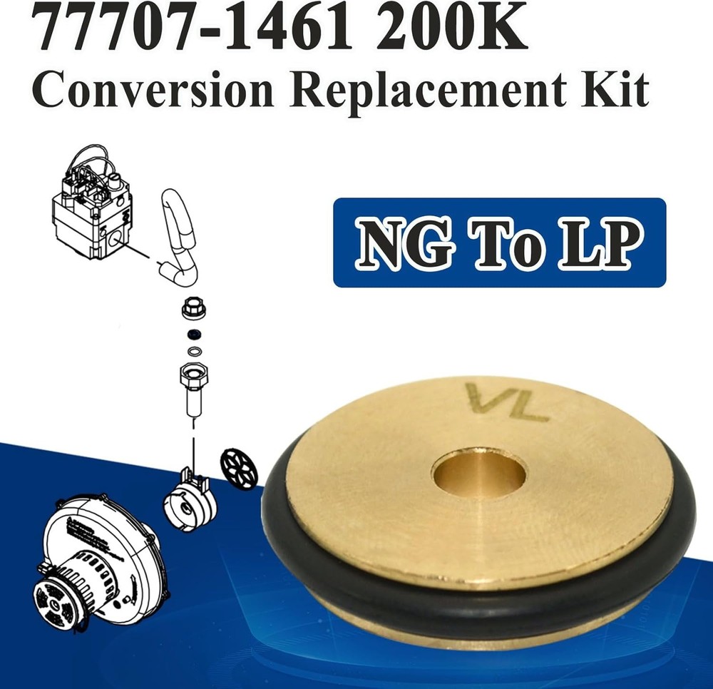 77707-1461 Brass Natural Gas to Propane Conversion Kit with Gasket