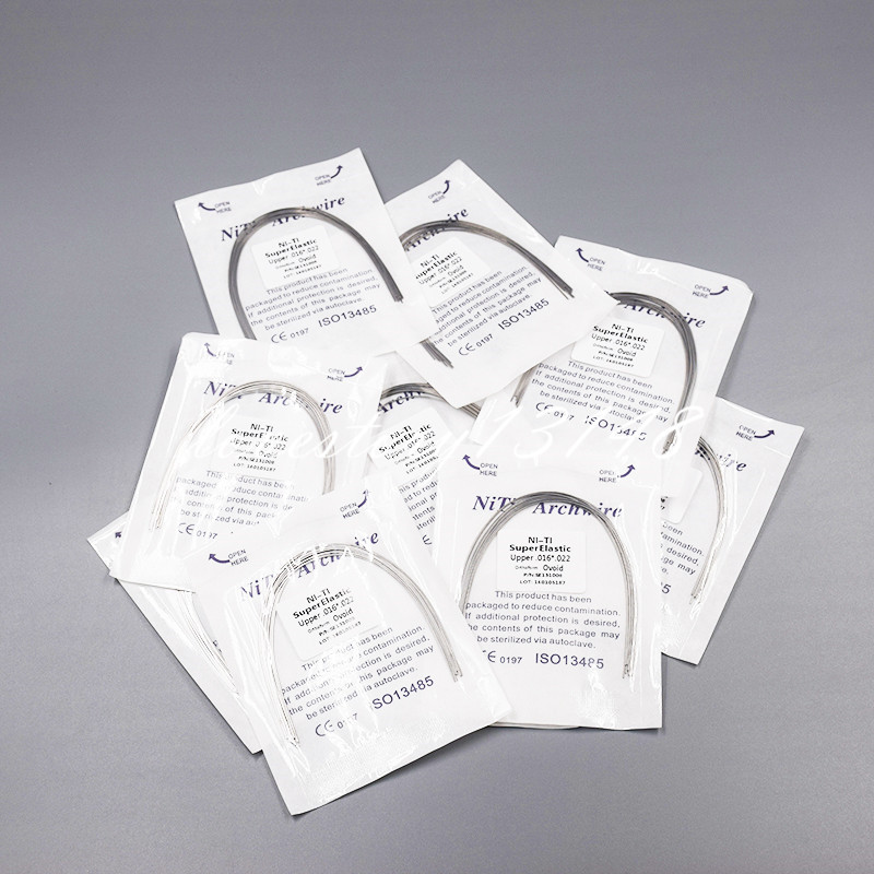 1 Pack Dental Orthodontic NITI Super Elastic Rectangular Arch Wire Ovoid/Natural
